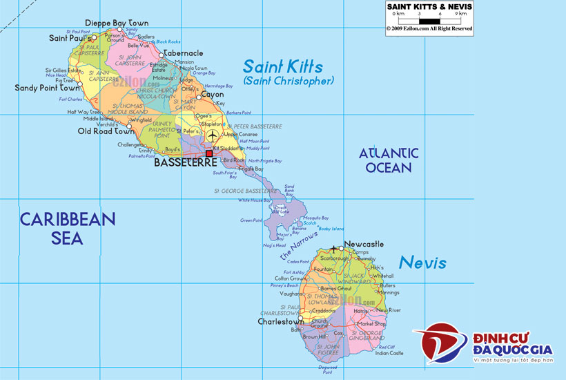 Thông tin chung về quốc đảo St Kitts và Nevis